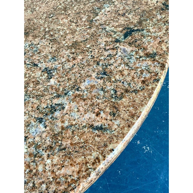 Stone Vintage Granite Pedestal Dining Table For Sale - Image 7 of 18