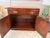 Dixie Furniture Co. 1970s Vintage Mid-Century Modern Campaign Flip-Top Dry Bar Server by Dixie For Sale - Image 4 of 12