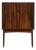 Bar Cabinet in Dark Rosewood, Glass and Steel attributed to Torbjørn Afdal, 1960s For Sale