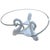 White Dolphins Coffee Table With Glass For Sale - Image 9 of 14
