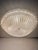 Bright "Budino" Murano glass flush mount in white graniglia. Traditional venetian working of Murano glass. White metal...