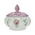 Victorian 1999 Fenton Trellis DX No. 5585 Melon Box Hand Painted by Karen L. Easton For Sale - Image 3 of 11