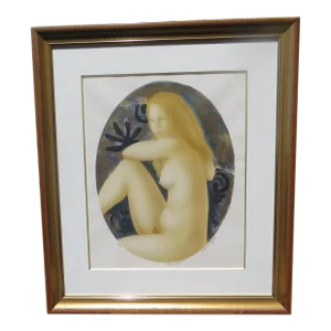 Late 20th Century Nude Original Lithograph EA by Alain Bonnefoit