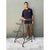 Vintage Three-Tier Wire Plant Stand For Sale - Image 11 of 12