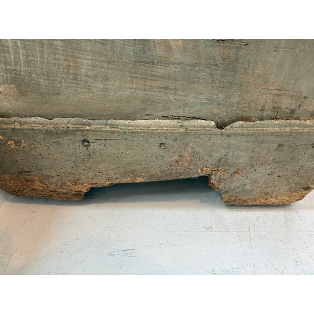 Early 19th Century Large Vintage French Antique Grey Painted Chest For Sale - Image 15 of 18