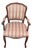 Charles X Style Wooden Armchair with Fabric Upholstery, 1960s For Sale
