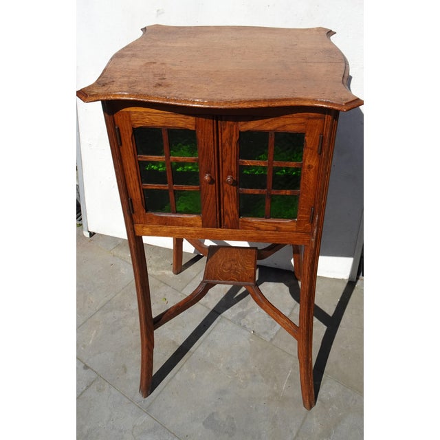 Art Nouveau Arts and Crafts Display Cabinet, 1890s For Sale - Image 12 of 18
