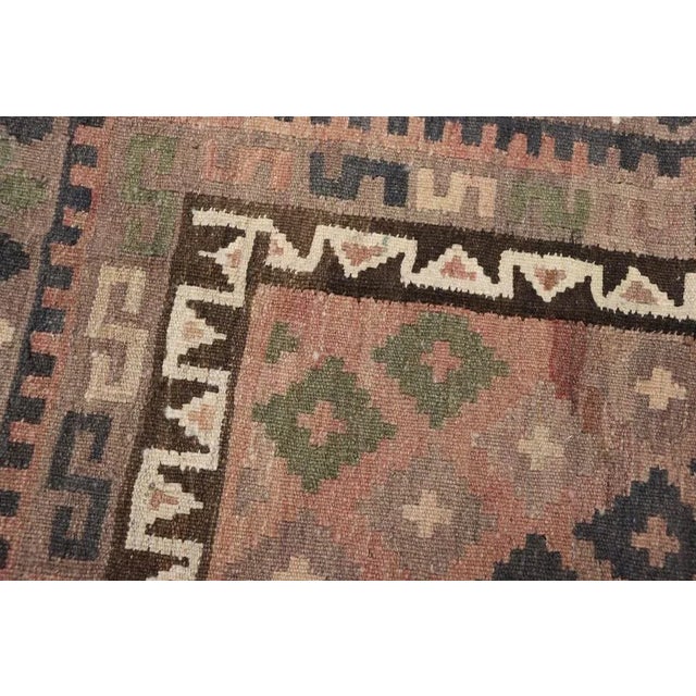 Afghan Kilim Rug, 1980s For Sale - Image 11 of 12