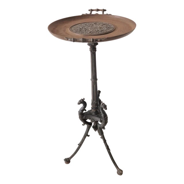 Antique Historicism Flower Pot Stand in Cast Iron For Sale