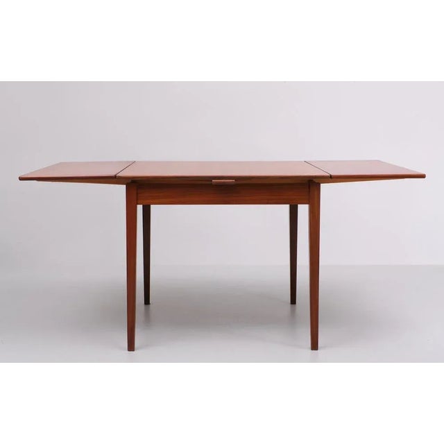 Teak Extendable Dining Table, 1960s For Sale - Image 6 of 8