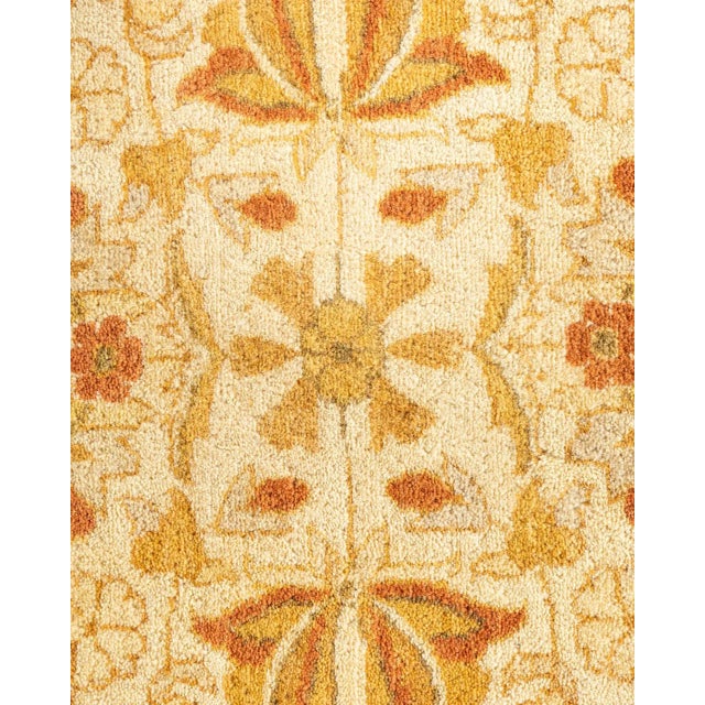 Traditional Mogul, One-of-a-Kind Hand-Knotted Area Rug - Ivory, 8' 2" x 10' 2" For Sale - Image 3 of 8
