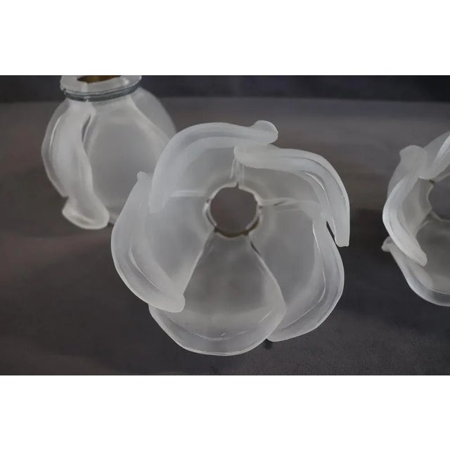 1980s Vintage Brass and Glass Table Lamp, 1980s For Sale - Image 5 of 13