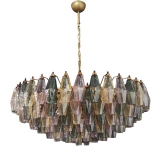 Murano Glass Chandelier in 185 Multicolored Glasses, 1990s For Sale