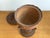 Neoclassical Empire Pedestal and Vase in Carved Fruitwood with Bird Decoration, France, Early 19th Century For Sale - Image 6 of 8