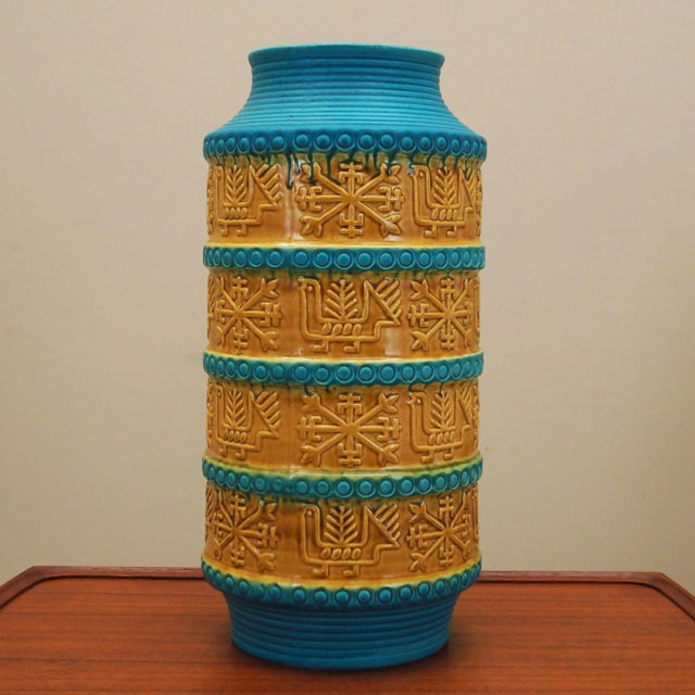 Vintage German Ceramic Vase from Bay Keramik, 1960s For Sale - Image 11 of 11