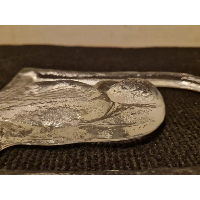 Mid Century Modern Grand Crystal Parrot on His Perch - Hanging Home Decor/ Sculpture For Sale - Image 11 of 12