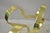Metal Vintage Dan Murphy 1976 Brass Ribbon Modern Abstract Sculpture on Lucite Base For Sale - Image 7 of 12