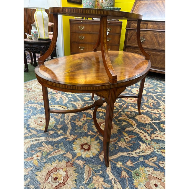 Antique Two Tier Edwardian Style Butler's Table For Sale - Image 12 of 12