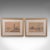 This is a pair of vintage landscape paintings. An Oriental, framed watercolour picture, dating to the mid 20th century,...