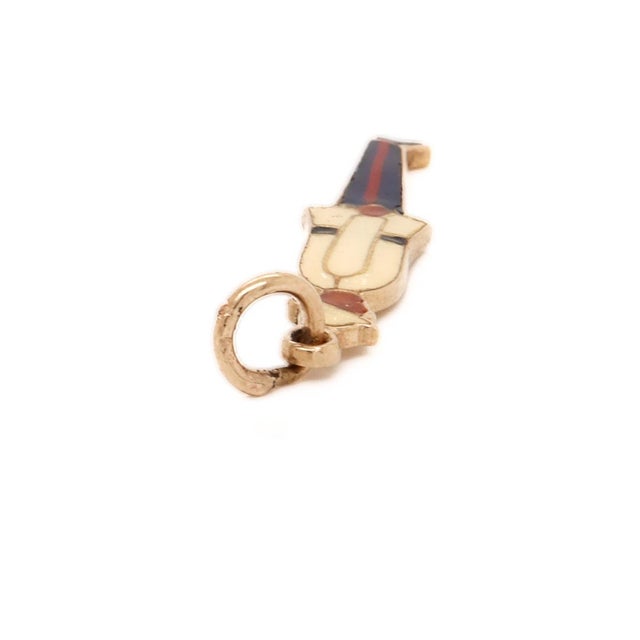 Vintage English 9Ct Gold & Enamel Nassau Bahamas Policeman Charm for a Bracelet For Sale - Image 9 of 13