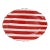 VIETRI Amalfitana Red Stripe Oval Platter For Sale