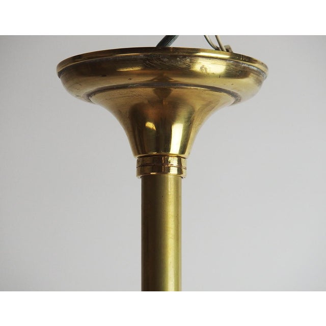 Art Nouveau Brass Chandelier, 1890s For Sale - Image 12 of 14