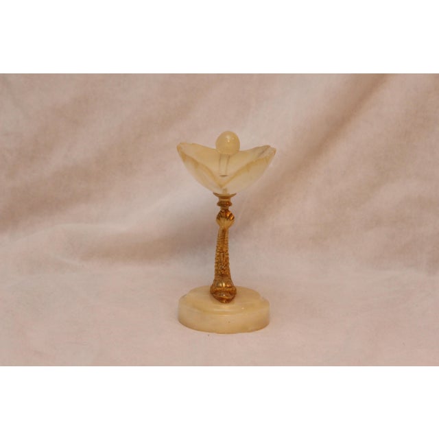 Footed Vase Gold Dolphin Decor, 1950s For Sale - Image 9 of 18