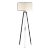Ian K. Fowler for Visual Comfort Signature Longhill Large Tripod Floor Lamp in Aged Iron with Linen Shade For Sale