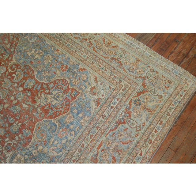 19th Century Antique Zabihi Collection Mohtasham Kashan Rug - 12' x 17'5" For Sale In New York - Image 6 of 12