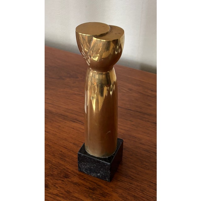 Mid-Century Modern Sigurd Persson, Abstract Composition, 1973, Brass & Marble For Sale - Image 3 of 10