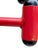 Vintage Memphis Style Red Metal Coat Rack | Postmodern Freestanding Hall Tree For Sale - Image 6 of 16