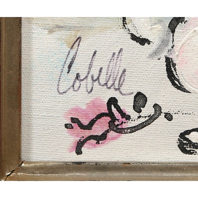 Modern Vase With Flowers (Yellow and Pink) 1, Charles Cobelle For Sale - Image 3 of 4