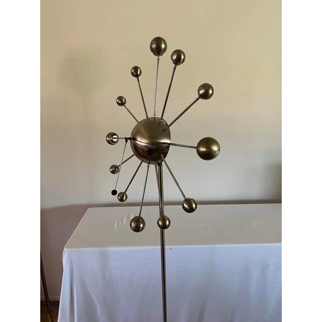 Aluminum Starburst Floor Clock For Sale In Detroit - Image 6 of 11