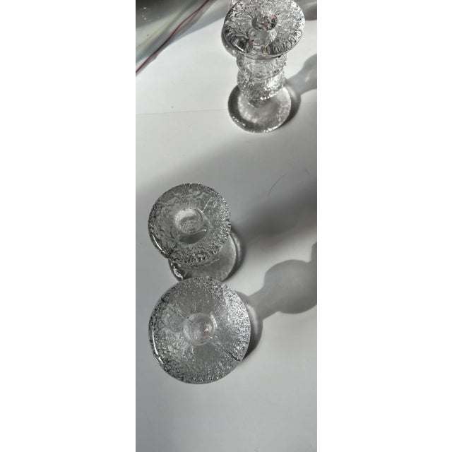 Timo Sarpaneva Festivo Candlesticks for Iittala Finland Scandinavian Moderna a Set of 4 For Sale In Chicago - Image 6 of 12