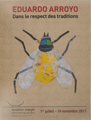 Dans Le Respect Des Traditions Poster after Eduardo Arroyo