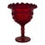 Mid-Century Modern Viking Style Glass Ruby Compote For Sale
