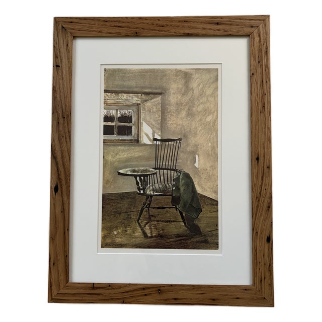 Andrew Wyeth’s “Early October” Framed in American Chestnut For Sale