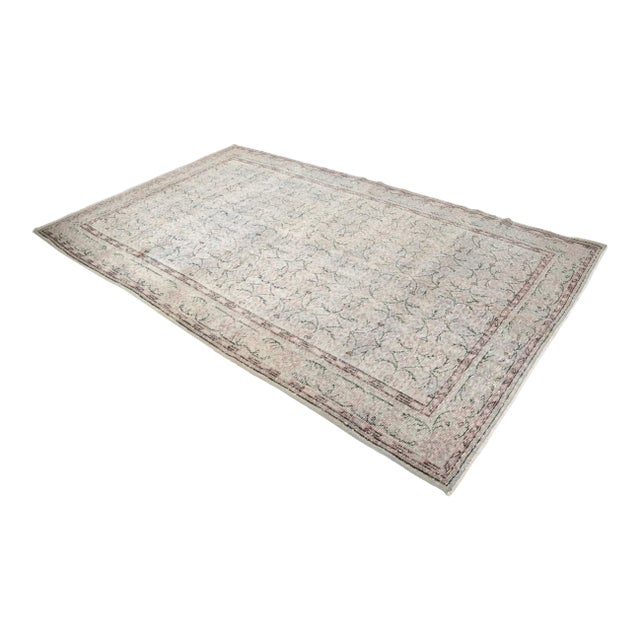Mid 20th Century Grey Anatolian Wool Tribal Carpet For Sale