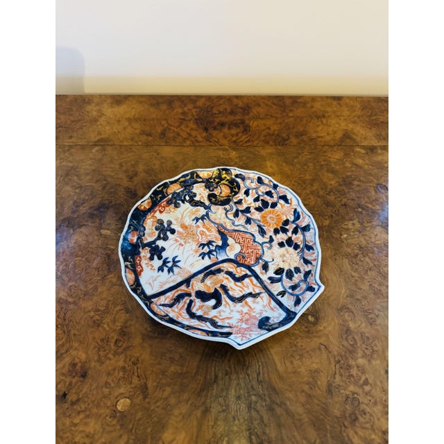 Unusual antique Japanese imari shell shaped plate, having a quality unusual antique Japanese imari shell shaped plate...