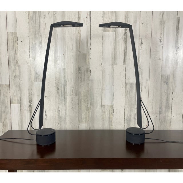 PAF Studios Dove Task Lamps by Mario Barbaglia & Marco Colombo- a Pair For Sale - Image 4 of 12