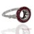 14K White Gold Natural Diamond and Ruby Ring Metal Type: 14k White Gold Total Item Weight: 2.9 Grams Ring Size: 7...