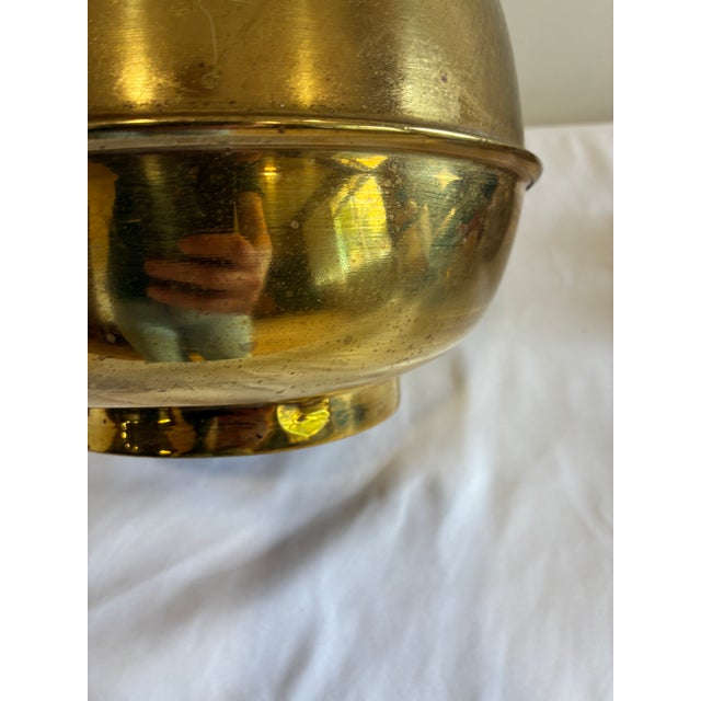 Vintage Pony Express Chewing Tobacco Brass Advertising Spittoon For Sale - Image 9 of 11