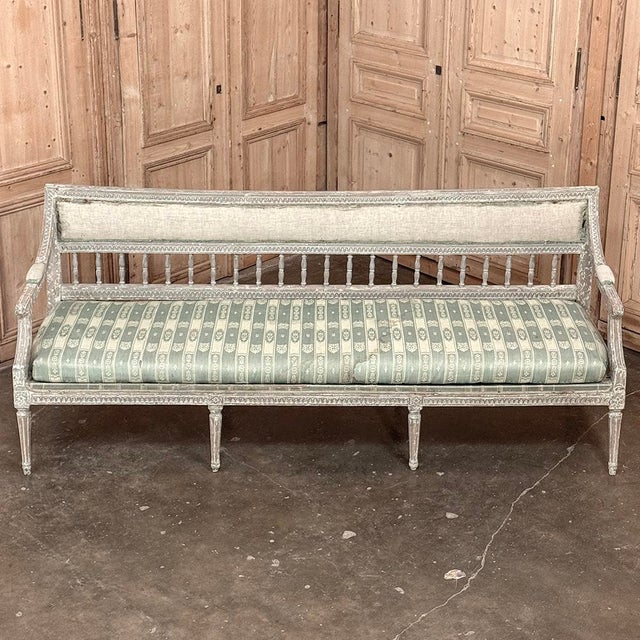 18th Century Gustavian Period Bench With Original Scraped Finish For Sale - Image 15 of 18