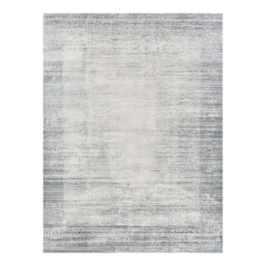 Exquisite Rugs Fine Pure Silk Hand-Knotted Silk White/Blue Rug-8'X10'