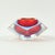 Stunning mid-century modern diamond-shaped sommerso Murano glass ashtray/vide poche/catchall by Flavio Poli for Seguso...