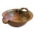 Vintage Purple Flower Studio Pottery Bowl For Sale
