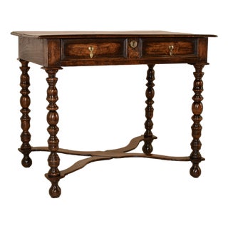 Late 17th/Early 18th Century English Oak Side Table For Sale