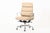 Mid-Century Modern Eames Herman Miller Tall Cream Leather Office Chair Aluminum Group For Sale - Image 3 of 12
