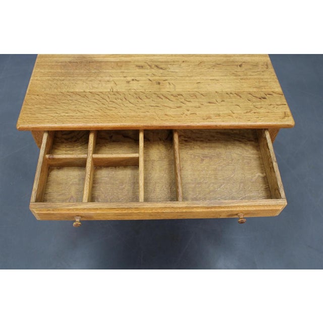 Mid-Century Modern Danish Oak Sewing Cabinet by Henning Kjaernulf, 1960s For Sale - Image 6 of 13