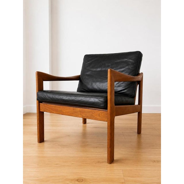 Vintage Danish Teak Lounge Chair by Illum Wikkelsø For Sale - Image 14 of 14